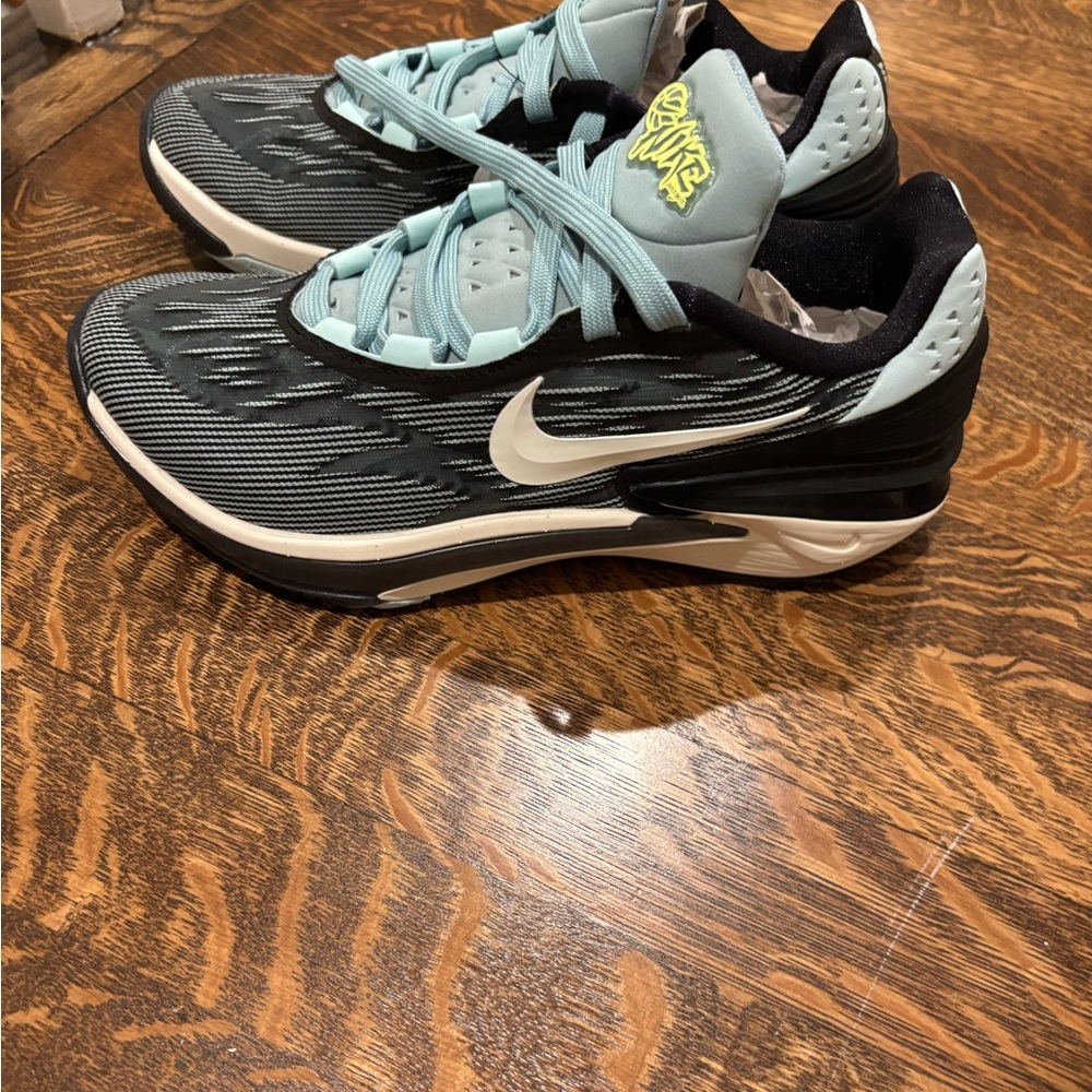 Nike Black and Light Blue Sneakers